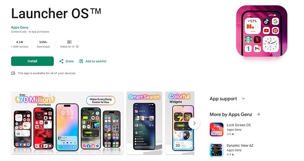 Biến Android thành iOS 17 Biến Android thành iOS 17