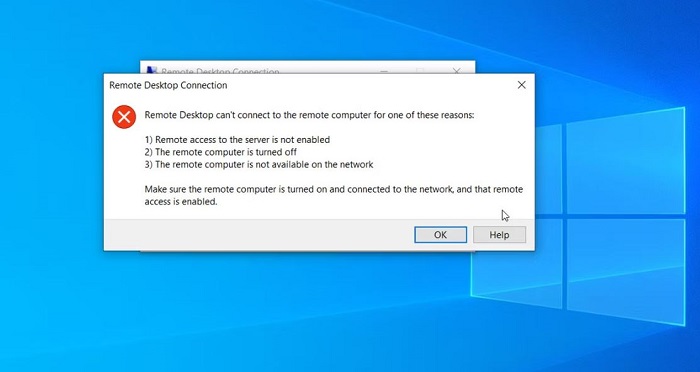 Lỗi không Remote Desktop được Win 10+11