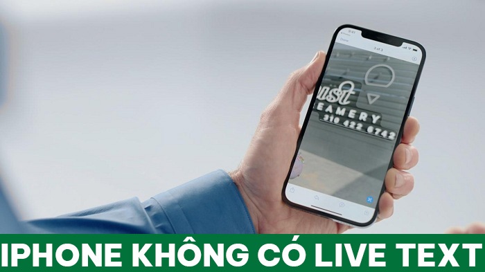 iPhone không có Live Text
