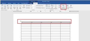 [Sửa lỗi] Repeat header row trong Word bị ẩn