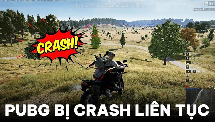 PUBG bị crash liên tục