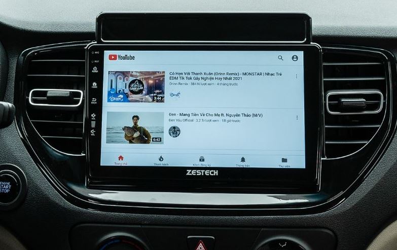 Youtube trên màn hình oto bị mất hình
