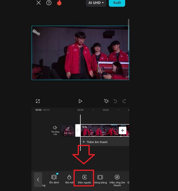 Đảo ngược video CapCut 1 Đảo ngược video CapCut 1