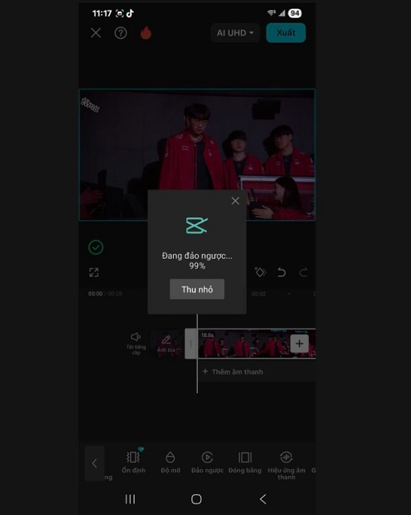 Đảo ngược video CapCut 2 Đảo ngược video CapCut 2