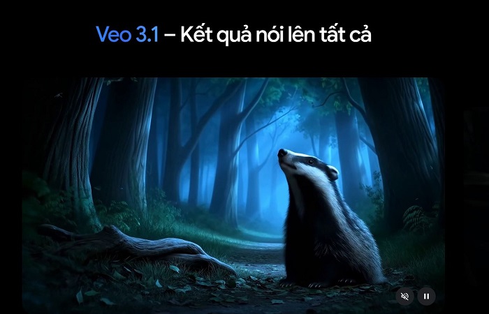 Gemini tạo video không có âm thanh