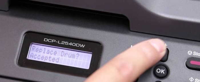 Lỗi Replace drum máy in Brother và hướng dẫn xử lý