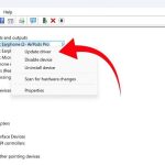 Device manager không có audio inputs and outputs